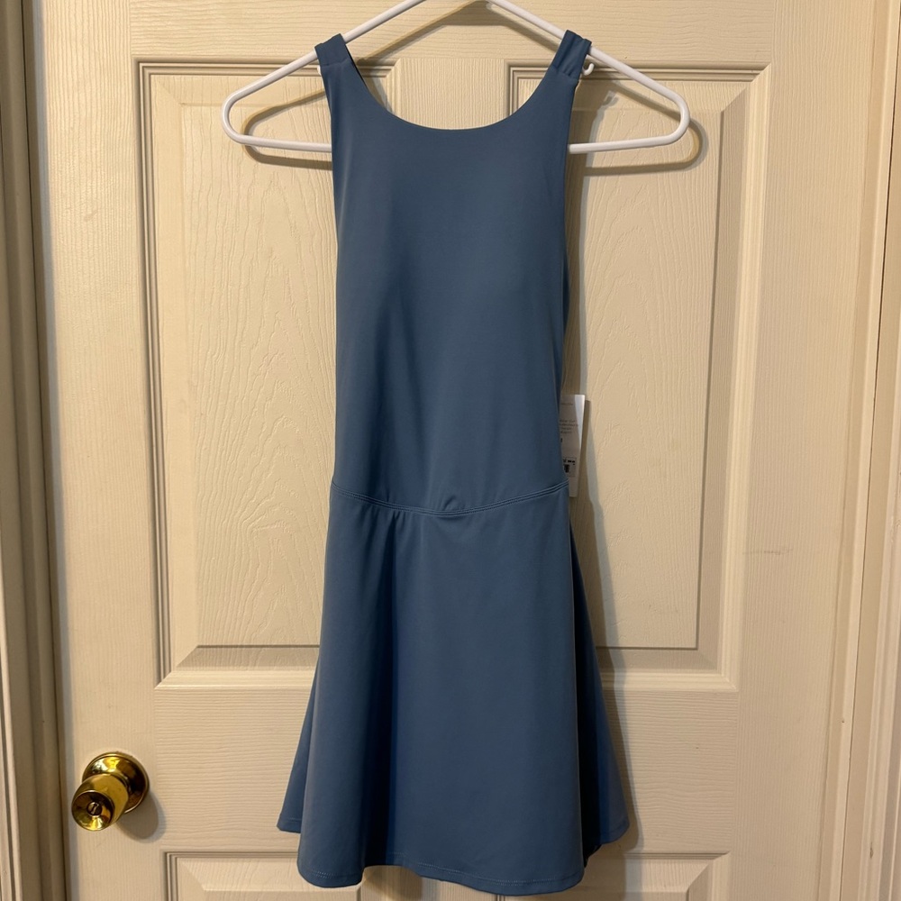 Altar'd State Dusty Blue Sleeveless Athletic Dress - Picture 4 of 8